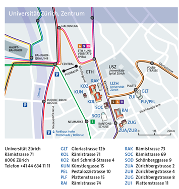 Skizze Uzh Zentrum